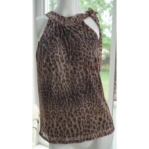 INC International Concepts Cheetah Print Blouse